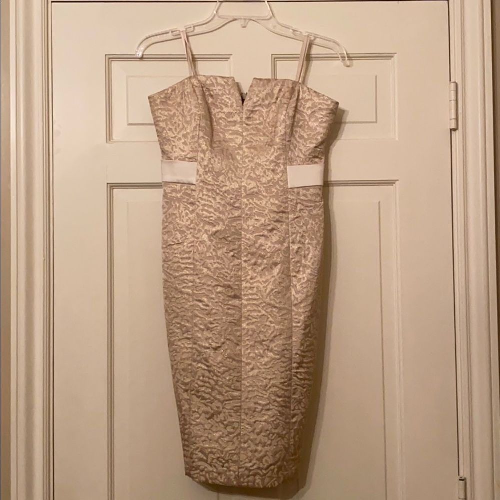 Gold party dress